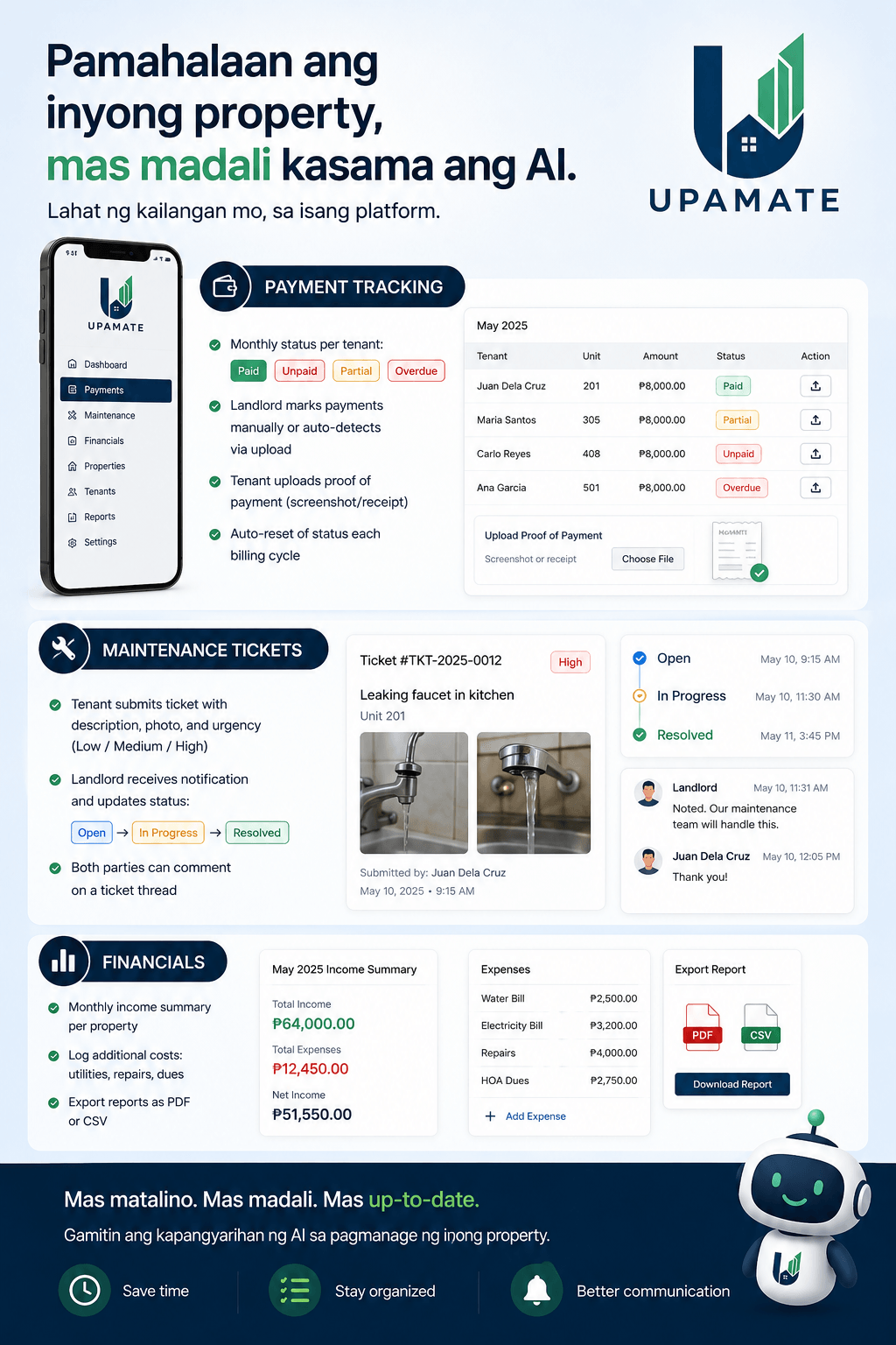 UpaMate platform modules overview