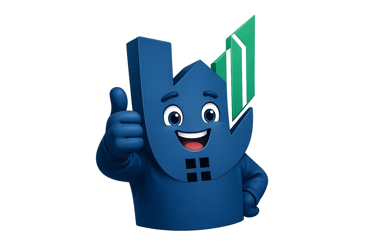 UpaMate mascot giving a thumbs up